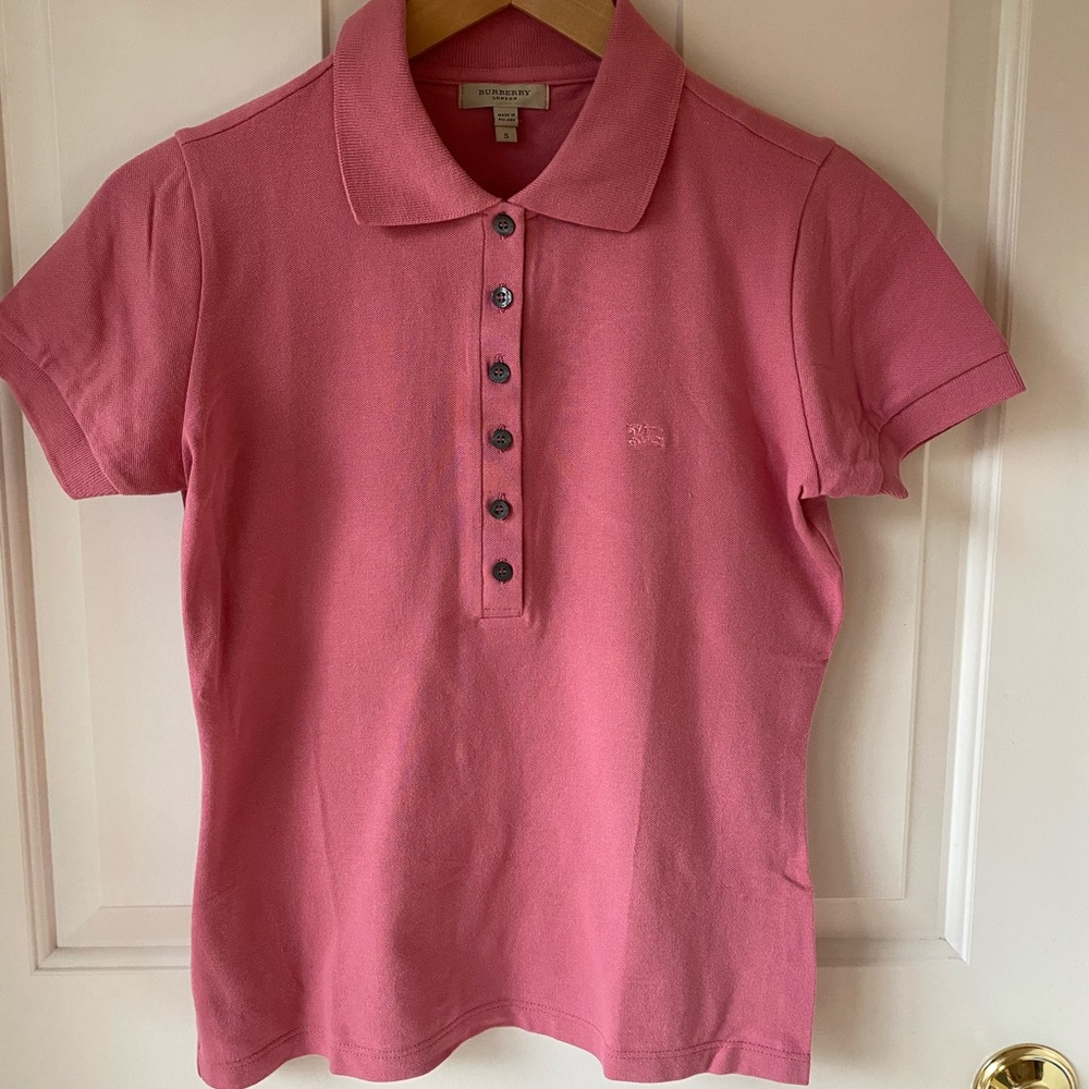 Burberry Polo with check placket